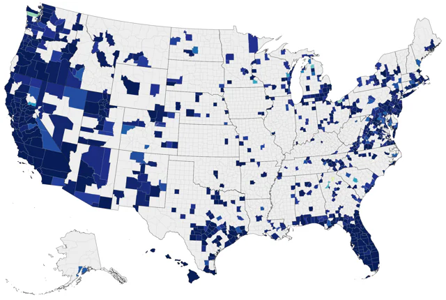 Indian Peafowl county map