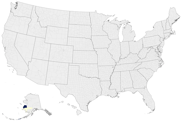 Kamchatka Leaf Warbler county map