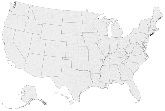 Labrador Duck county map