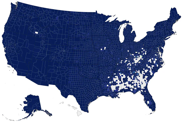Lincoln's Sparrow county map