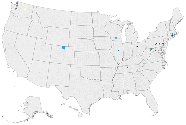 Long-eared Owl county map