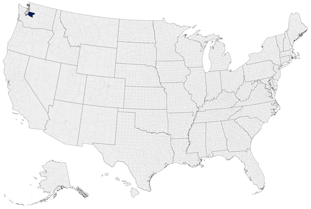Long-tailed Mockingbird county map