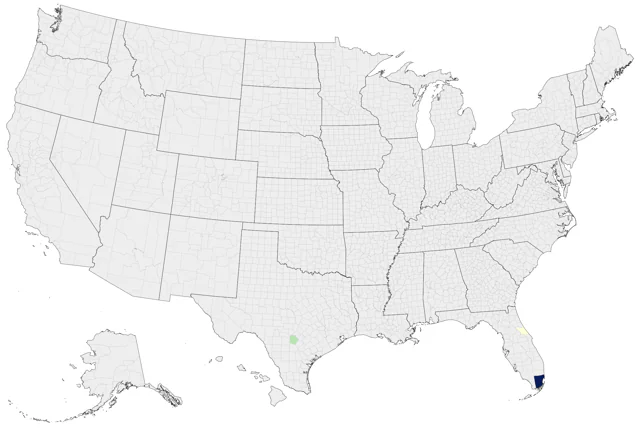 Magpie Goose county map