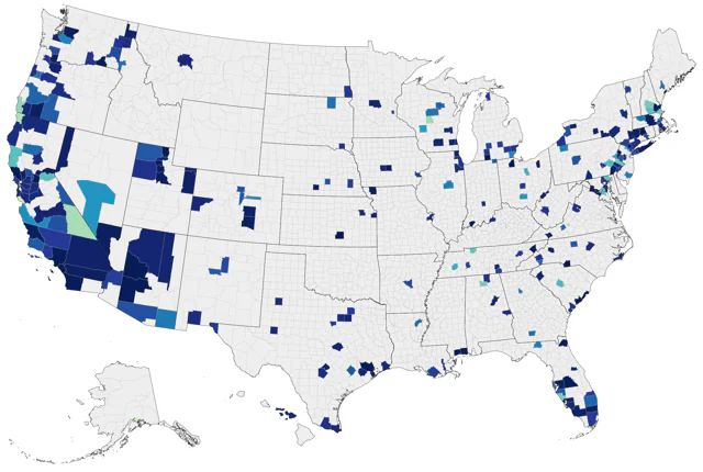 Mandarin Duck county map