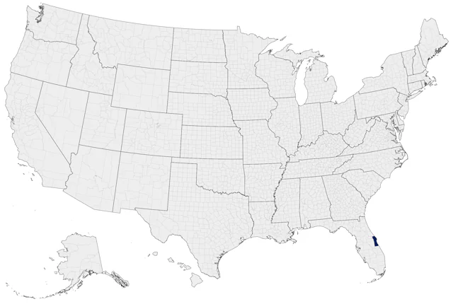 Mangrove Swallow county map