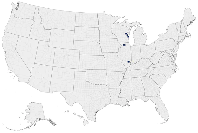 Marabou Stork county map