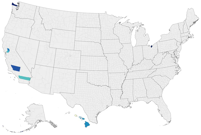 Marsh Sandpiper county map