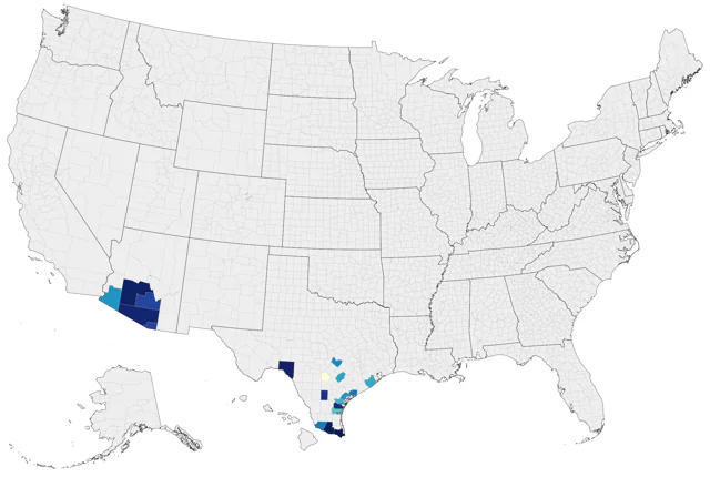 Northern Jacana county map
