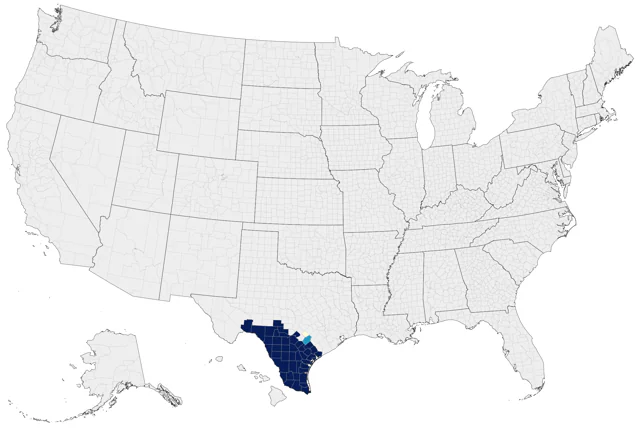 Olive Sparrow county map