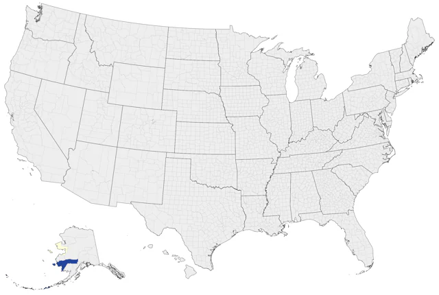 Oriental Cuckoo county map