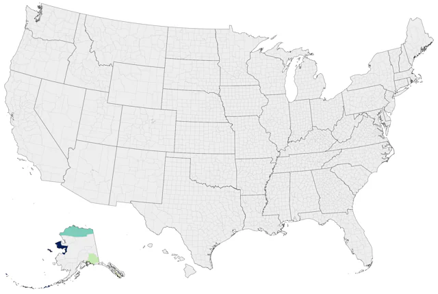 Pacific Swift county map