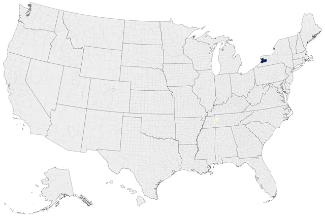 Paradise Shelduck county map