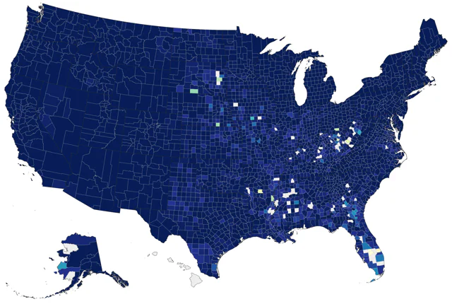 Pine Siskin county map