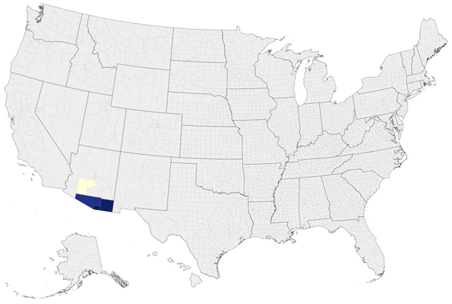 Plain-capped Starthroat county map