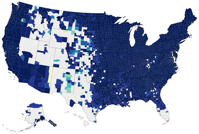 Purple Finch county map