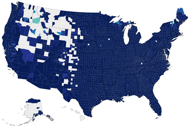 Purple Martin county map