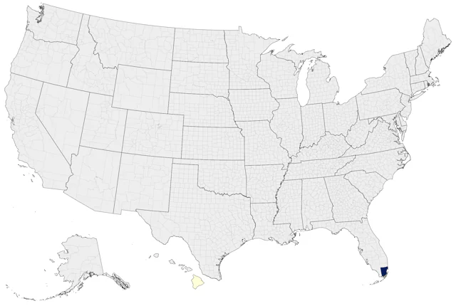 Radjah Shelduck county map