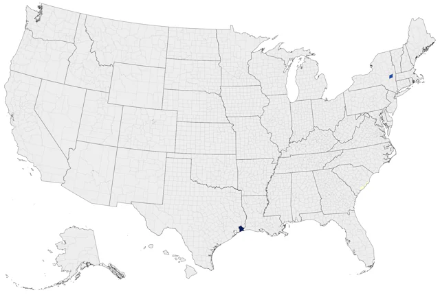 Ring-necked Dove county map