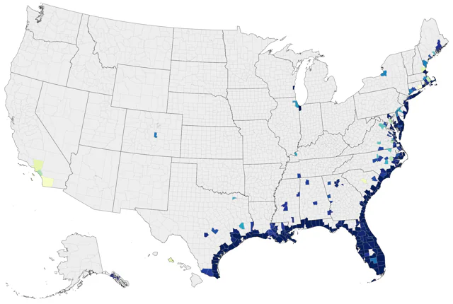 Sandwich Tern county map