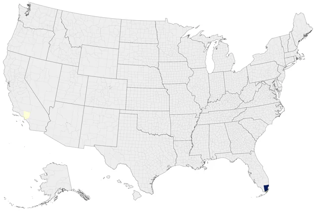 Scaly-headed Parrot county map