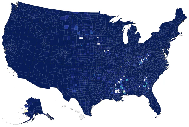 Sharp-shinned Hawk county map