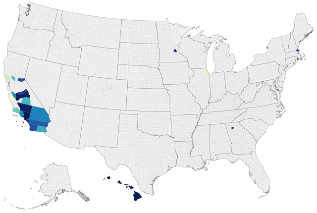 Spotted Dove county map