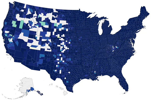 Swamp Sparrow county map