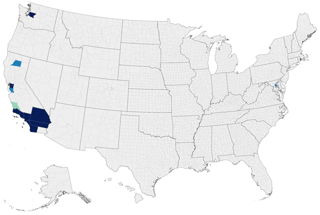 Swinhoe's White-eye county map