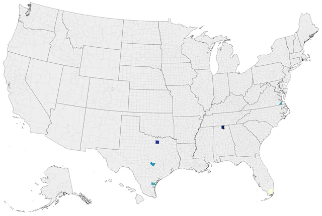 West Indian Whistling-Duck county map