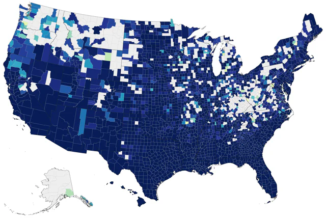 Western Cattle-Egret county map