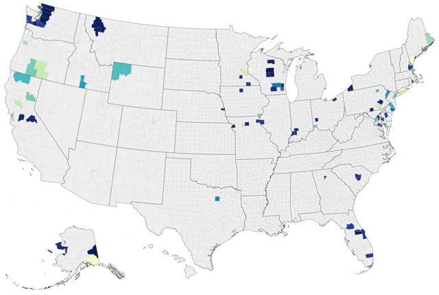 Whooper Swan county map