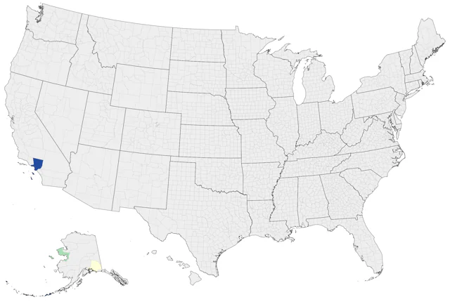 Wood Warbler county map