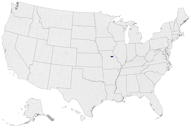 Yellow-billed Pintail county map