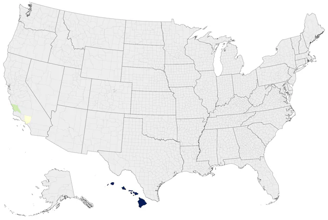 Zebra Dove county map