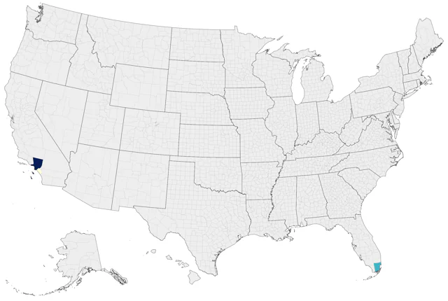 Zebra Waxbill county map