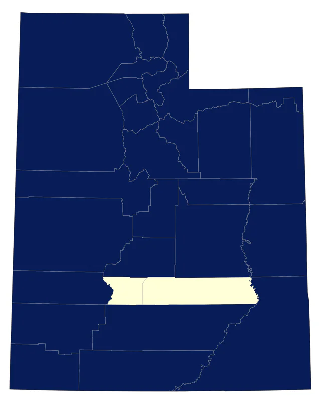 American Avocet county map