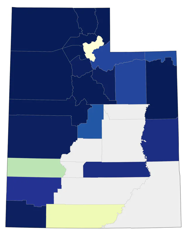 American Bittern county map