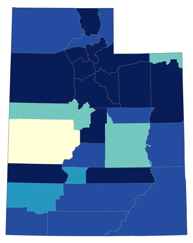 American Goshawk county map