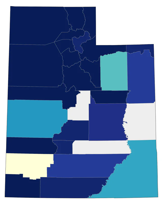 American Herring Gull county map