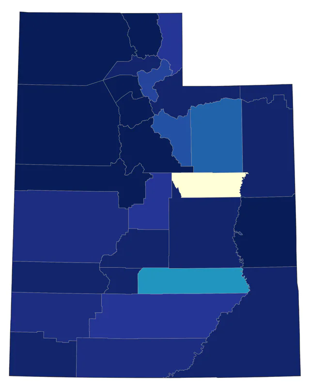Baird's Sandpiper county map