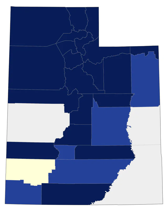 Barrow's Goldeneye county map