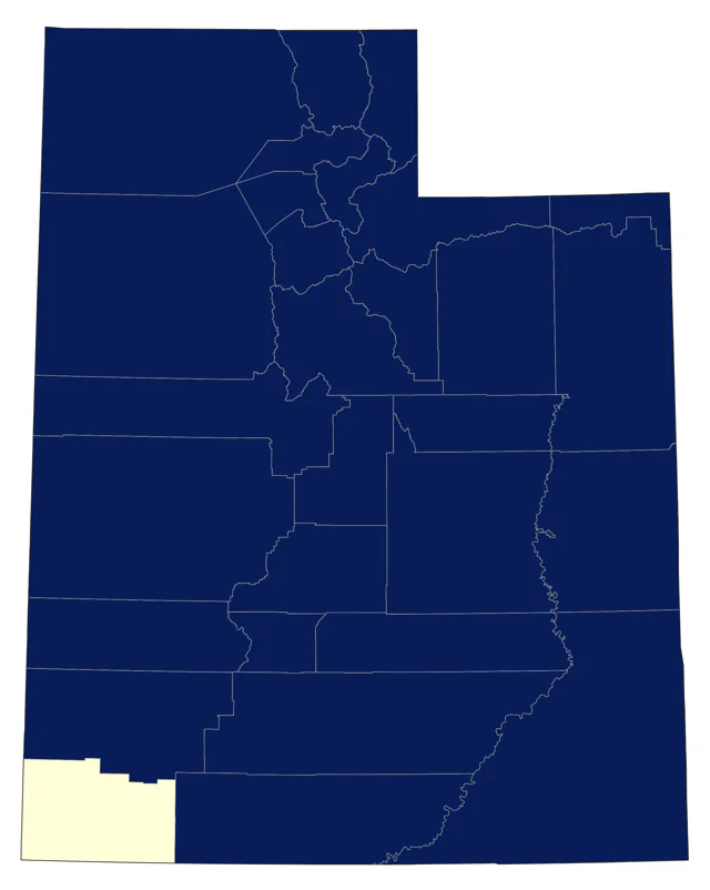Black-billed Magpie county map