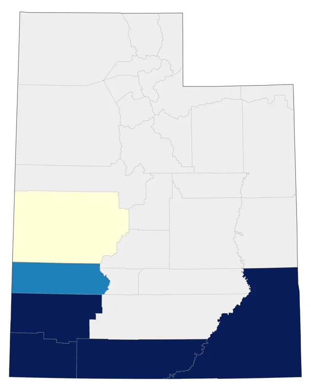 Black-chinned Sparrow county map