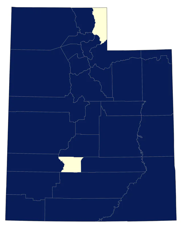 Black-necked Stilt county map
