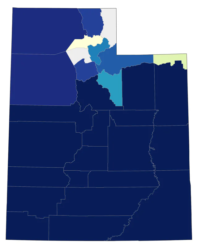Black Phoebe county map
