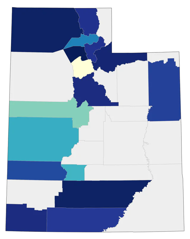 Black Scoter county map