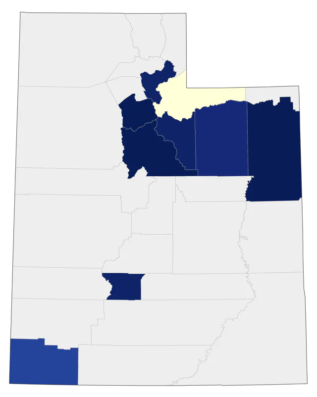 Black Swift county map