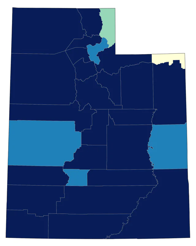 Bonaparte's Gull county map