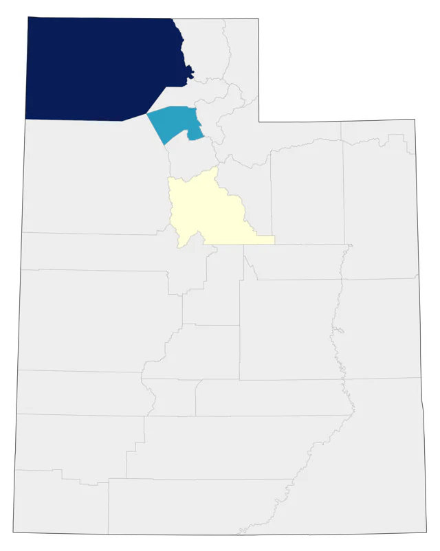 Buff-breasted Sandpiper county map