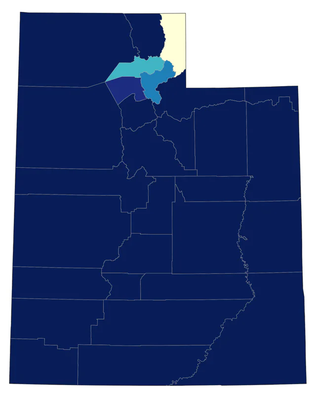 Bushtit county map